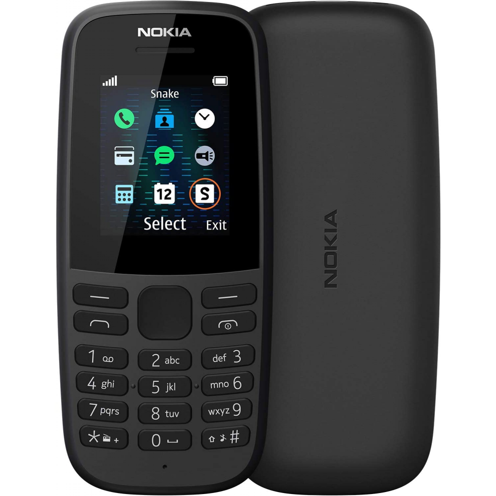 Buy Nokia 105 2019 Dual SIM RAM 4 MB ROM 4 MB Black Instok Kenya