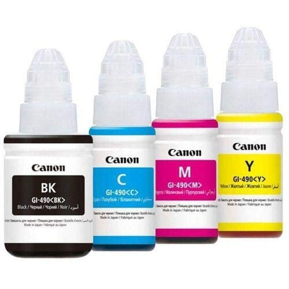 Buy Canon GI 490 Ink Bottle 0663C001 Black Magenta Yellow Cyan