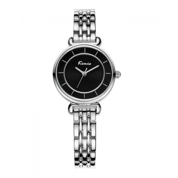 KIMIO Silver Classic Wrist Watch + Free Gift Box | Instok Online Shopping