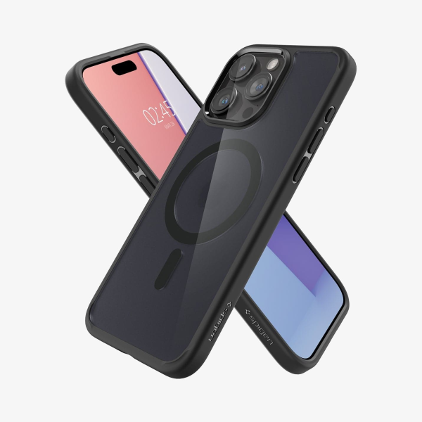 Spigen Ultra Hybrid MagFit Case for iPhone 15 Pro Max Frost Black