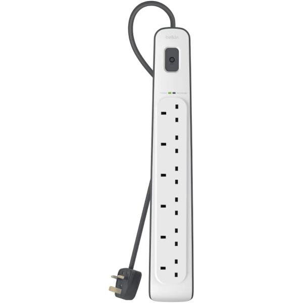 Belkin 6-outlet Surge Protection Strip with 2M Power Cord