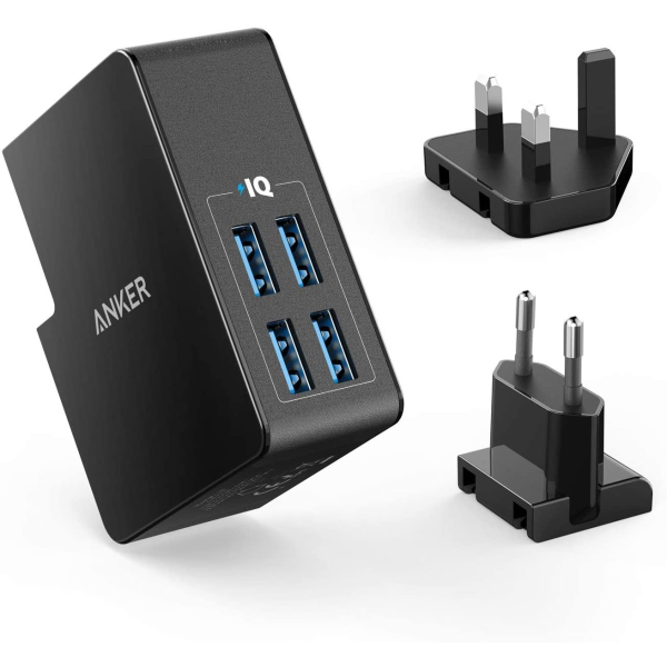 Anker PowerPort Lite 4 Ports 5.4A/27W 4-Port USB Travel Wall Charger