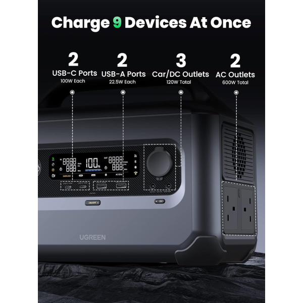 Ugreen PowerRoam 600 Portable Power Station 680Wh | 600W