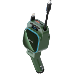 Green Lion Retractable 96W Car Charger