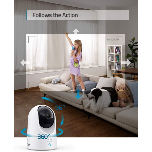 Eufy Security Indoor Cam 2K Pan and Tilt 