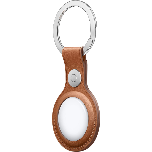 Apple AirTag Leather Loop - Saddle Brown 