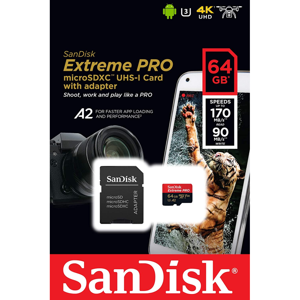 Карта памяти sandisk extreme pro 64 гб