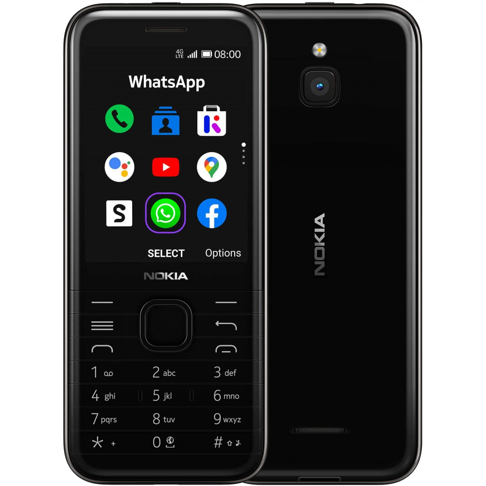 Buy Nokia 8000 4g Feature Phone Dual Sim 28” Screen With Wifi