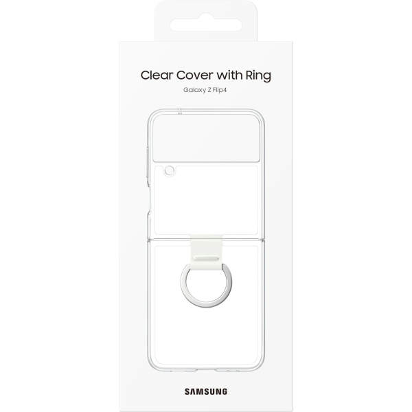 Samsung Galaxy Z Flip4 Clear Cover with Ring