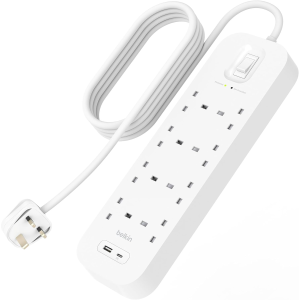 Belkin Connect Surge Protector 8-outlet with USB-C and USB-A Ports 