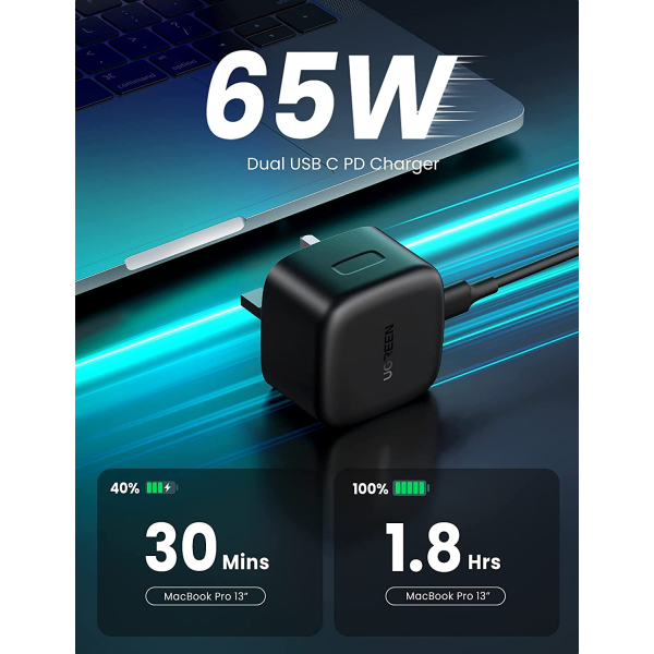 UGREEN 66W USB C PD Charger Wall Adapter