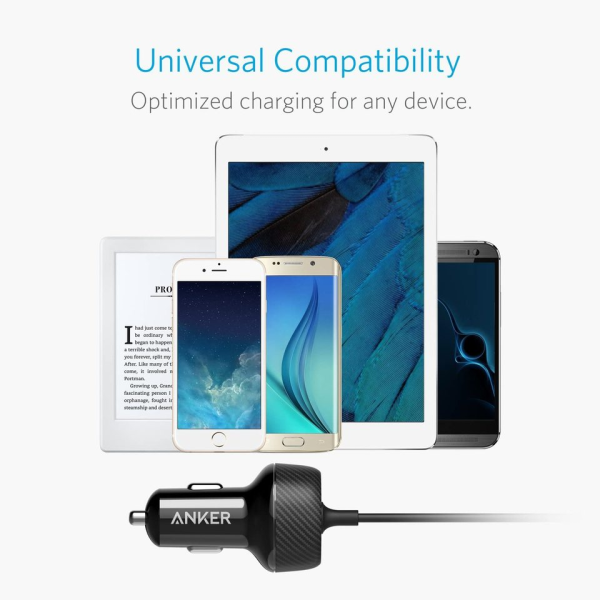 Anker PowerDrive 2 Elite 24W 2-Port Lightning Car Charger