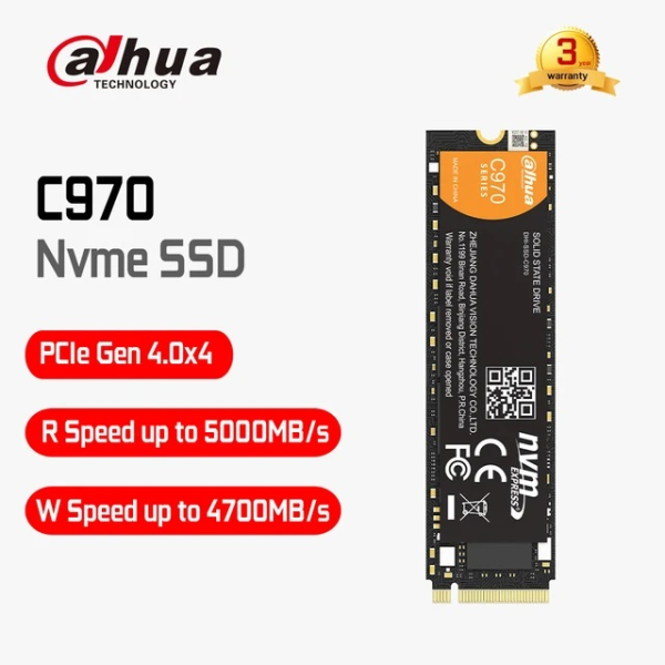 Dahua C970 256GB M.2 NVMe PCIe Gen4x4 Internal SSD 