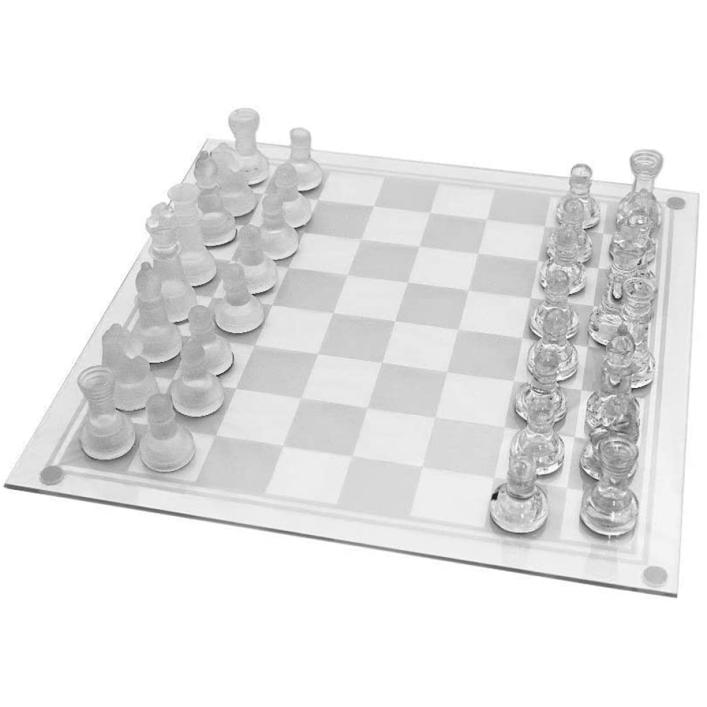 Buy 32 Pieces Glass Frosted Traditional Chess Set | Instok Kenya