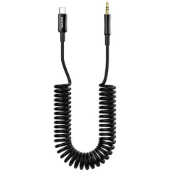 Porodo Type C to AUX Coiled Audio Cable 1.2M