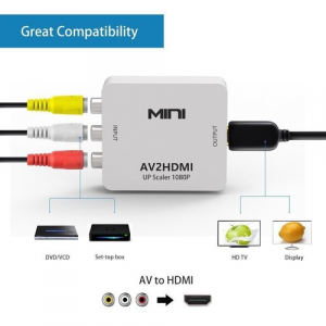 Mini AV2 HDMI Composite RCA AV to HDMI Converter Adapter