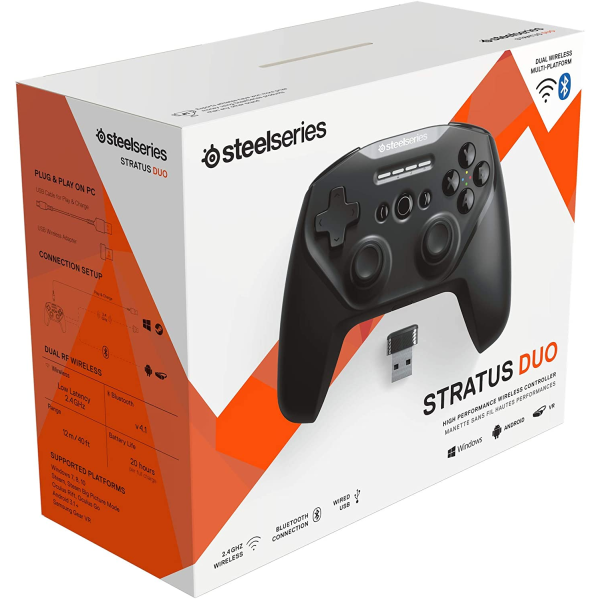 SteelSeries Stratus Duo - Wireless Gaming Controller for Windows, Chromebook, Android, and VR