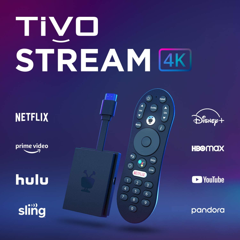 Buy TiVo Stream 4K Android TV Streaming Media Player with Dolby Atmos ...