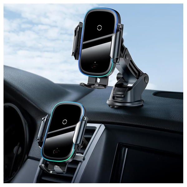 Baseus Halo Electric Wireless Charging Car Mount 15W