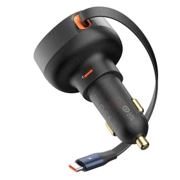 Baseus Enjoyment Pro Retractable USB-C Car Charger 30W