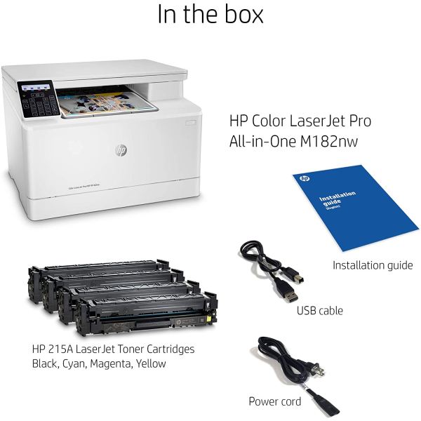 HP Color LaserJet Pro M182nw Wireless All-in-One Printer