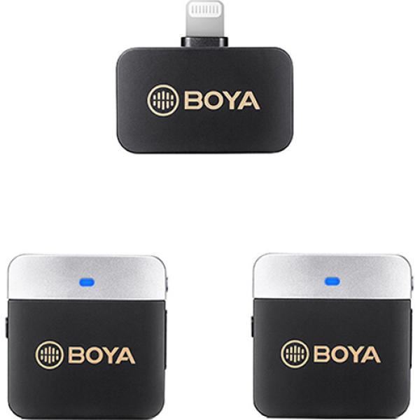 BOYA BY-M1V6 Dual-Channel Wireless Microphone System for iPhone