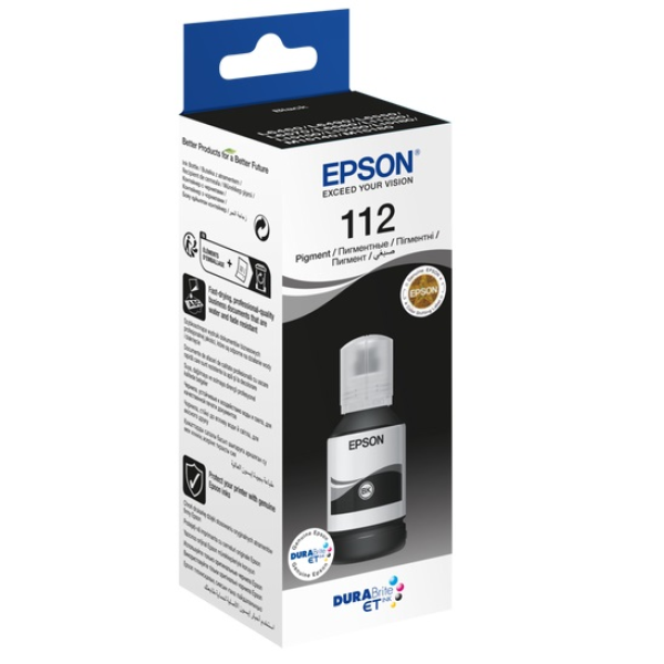 Epson  112 EcoTank Pigment Black ink bottle