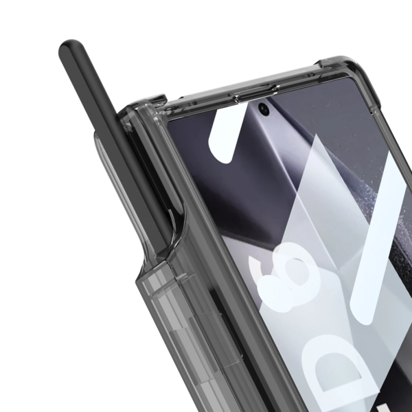 Samsung Galaxy Z Fold 6 Clear Shockproof Case with Kickstand