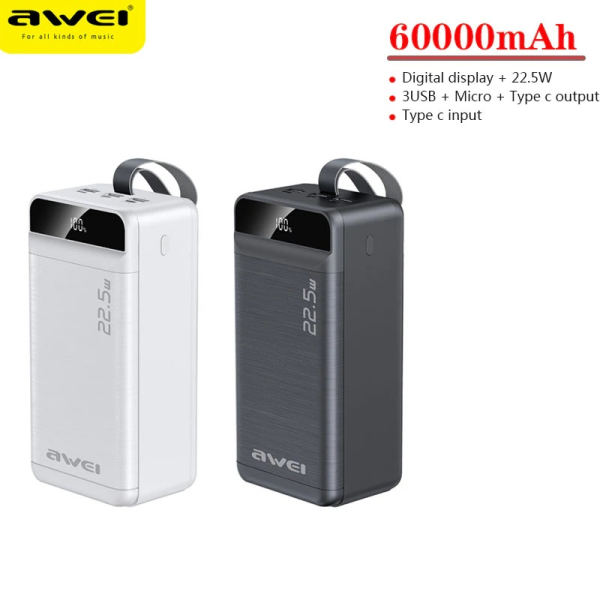 Awei P144K Power Bank 60000mAh 22.5W