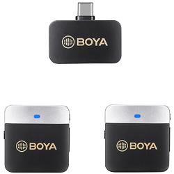 BOYA BY-M1V4 2.4GHz Dual-Channel Wireless Microphone System - USB-C