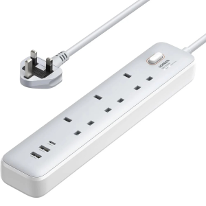 UGREEN 30W 3 AC Power Strip with Master Switch 