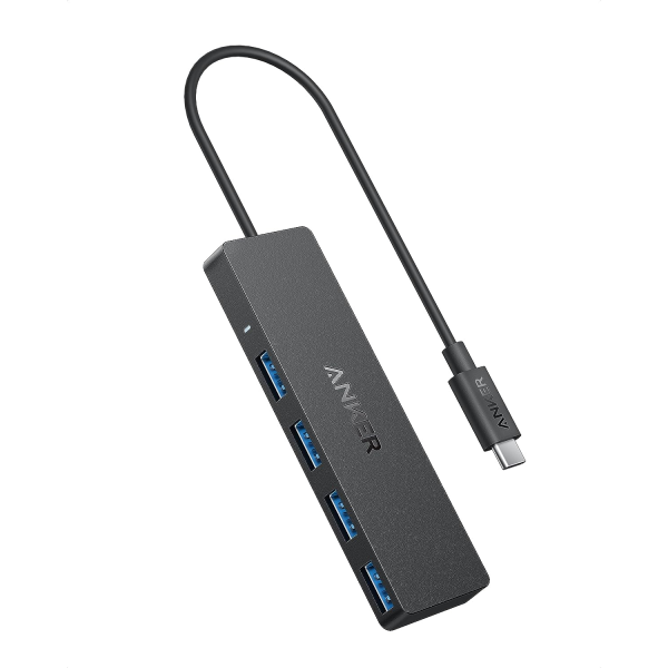  Anker 4-Port USB 3.0 Hub, Ultra-Slim Data USB Hub with