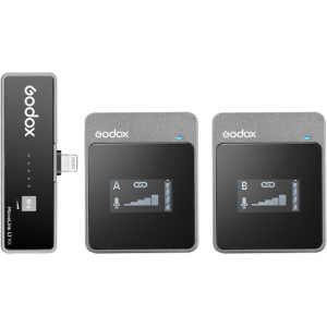 Godox MoveLink LT2 Compact 2-Person Digital Wireless Microphone with Lightning (2.4 GHz)