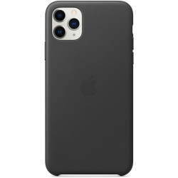 Apple Leather Case (for iPhone 11 Pro Max) - Black 