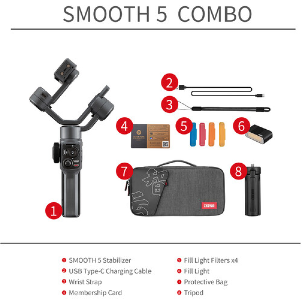 Zhiyun Smooth 5 Smartphone Gimbal Combo Kit