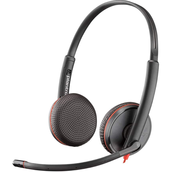 Plantronics Blackwire 3225 USB-A Wired On-Ear Mono Headset