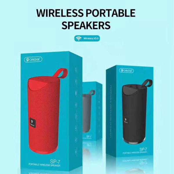 Celebrat SP-7 Bluetooth Speaker Stereo TF Card Deep Bass Portable Wireless Speaker