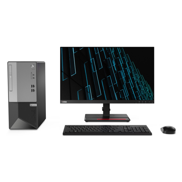 Lenovo V50t TWR i3-10400 4GB DDR4 1TB HDD 18.5" Monitor