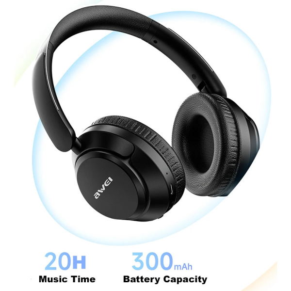 Awei A360BL Wireless Over Ear Headphones