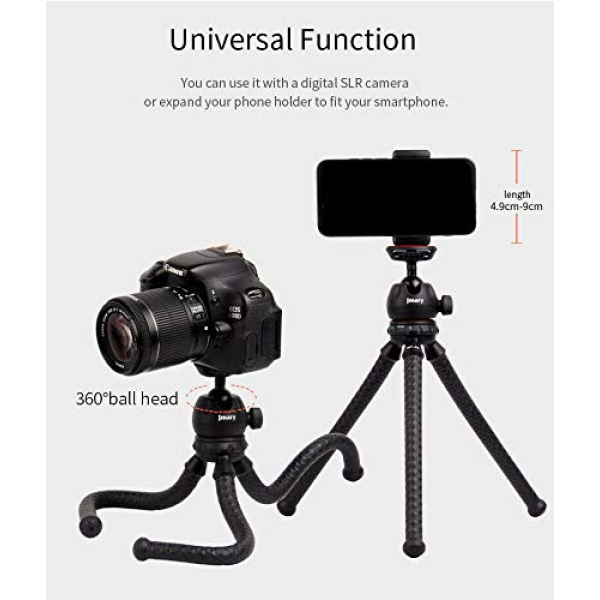 JMARY MT-25 - Table Top Mini Portable Flexible Tripod