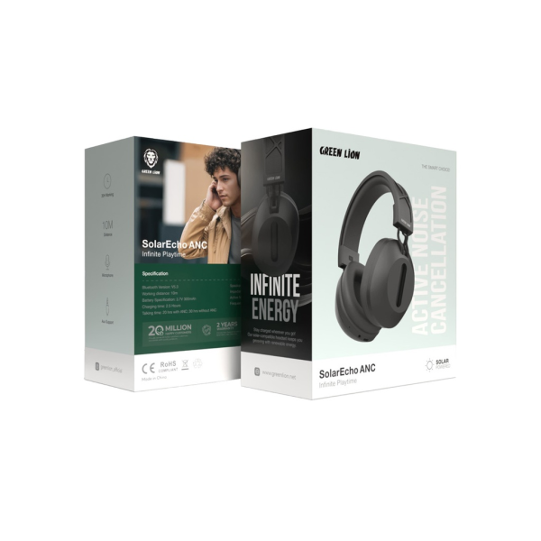 Green Lion SolarEcho ANC Infinite Playtime Headphones