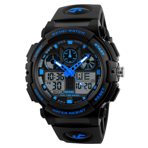 SKMEI 1270 Digital Analogue Men's Sports Watch -Grey 