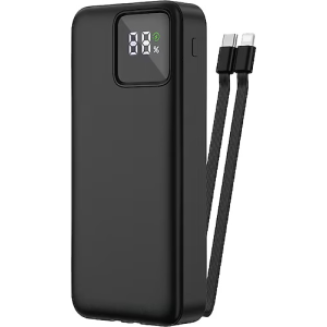 WIWU JC-22 22.5W 20000mAh Power Bank With Built-In Cable