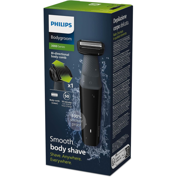 Philips Series 3000 Showerproof Body Groomer with Skin Comfort System 