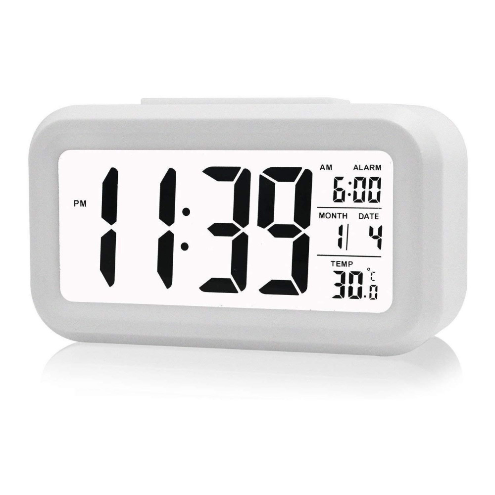 LED Digital Backlit Alarm Clock WithThermometre And Calendar | Instok KE