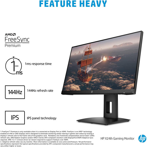 HP X24iH 23.8 inch Full HD IPS Gaming Monitor