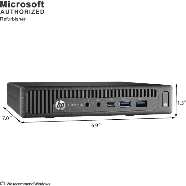 HP EliteDesk 800 G2 Mini Desktop PC Intel Core i5-6500T 8GB RAM 256GB SSD - Refurbished