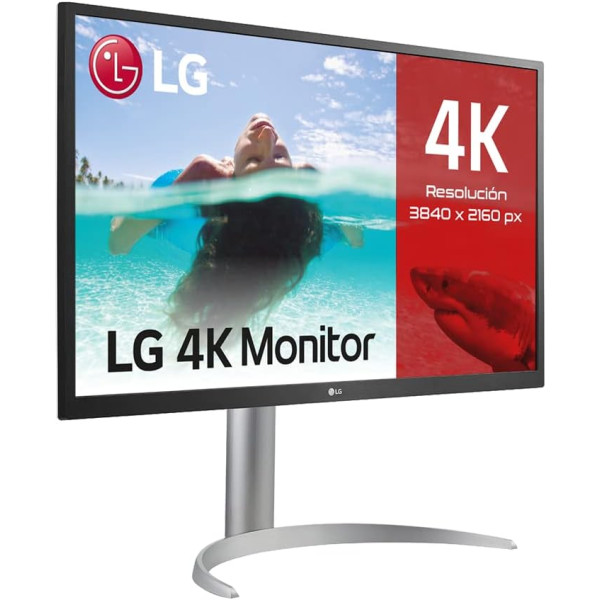 LG 27UP550N-W 27 inch 4K UHD IPS Monitor with USB-C Port