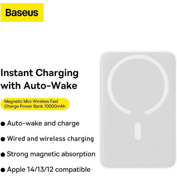 Baseus Magnetic Mini 10000mAh Wireless Powerbank 20W