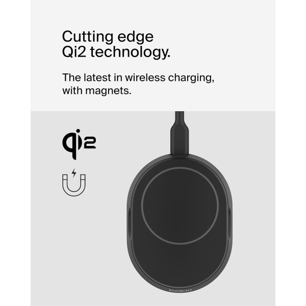 Belkin BoostCharge Pro Convertible Magnetic Wireless Charging Stand with Qi2 15W